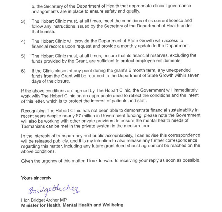 Government Grant Saves Hobart Clinic, Drawing Mixed Reaction 17 Government Grant Saves Hobart Clinic, Drawing Mixed Reaction 17