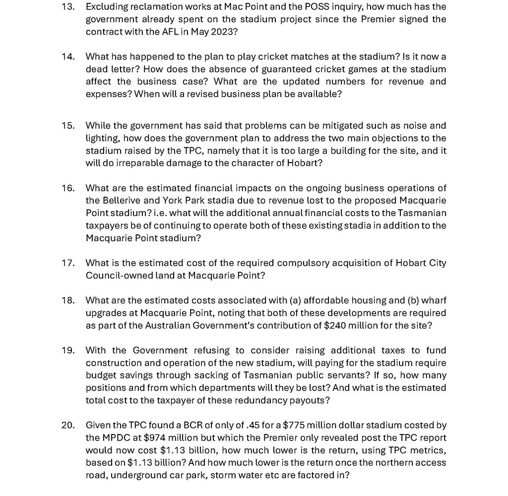 Our Place Demands Cost Transparency for Stadium 9