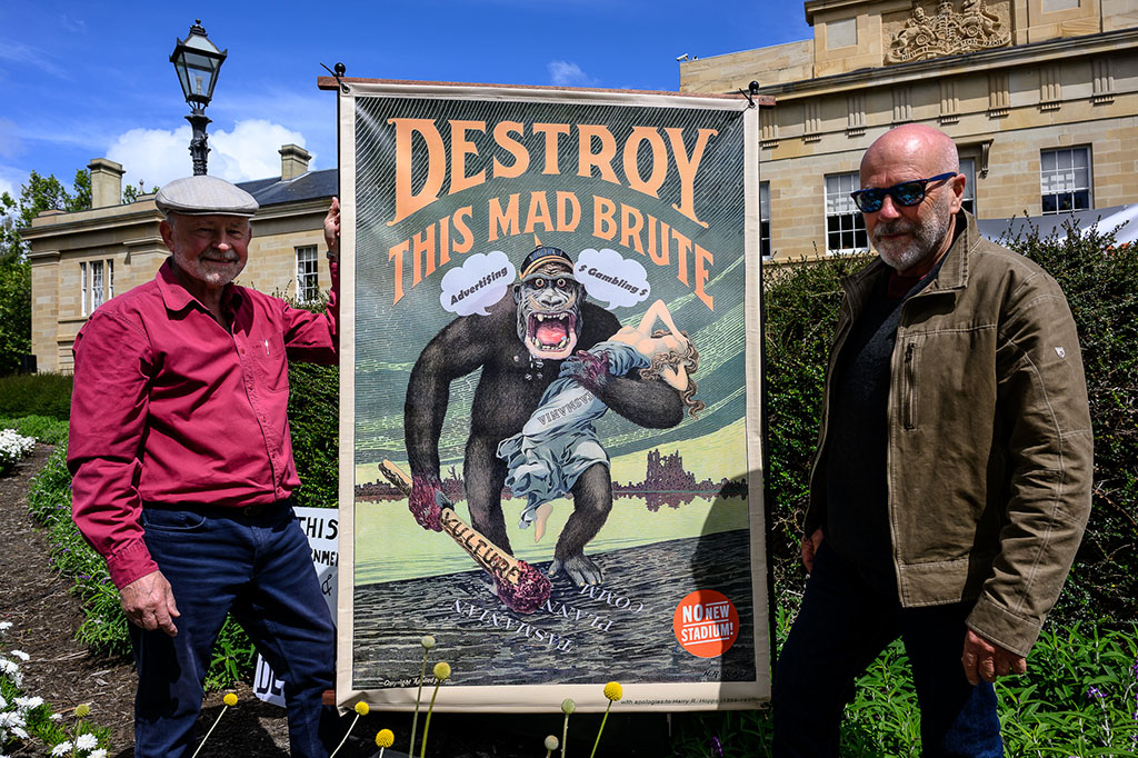 No Stadium Rally Photo Essay By Philip Bohle - Tasmanian Times