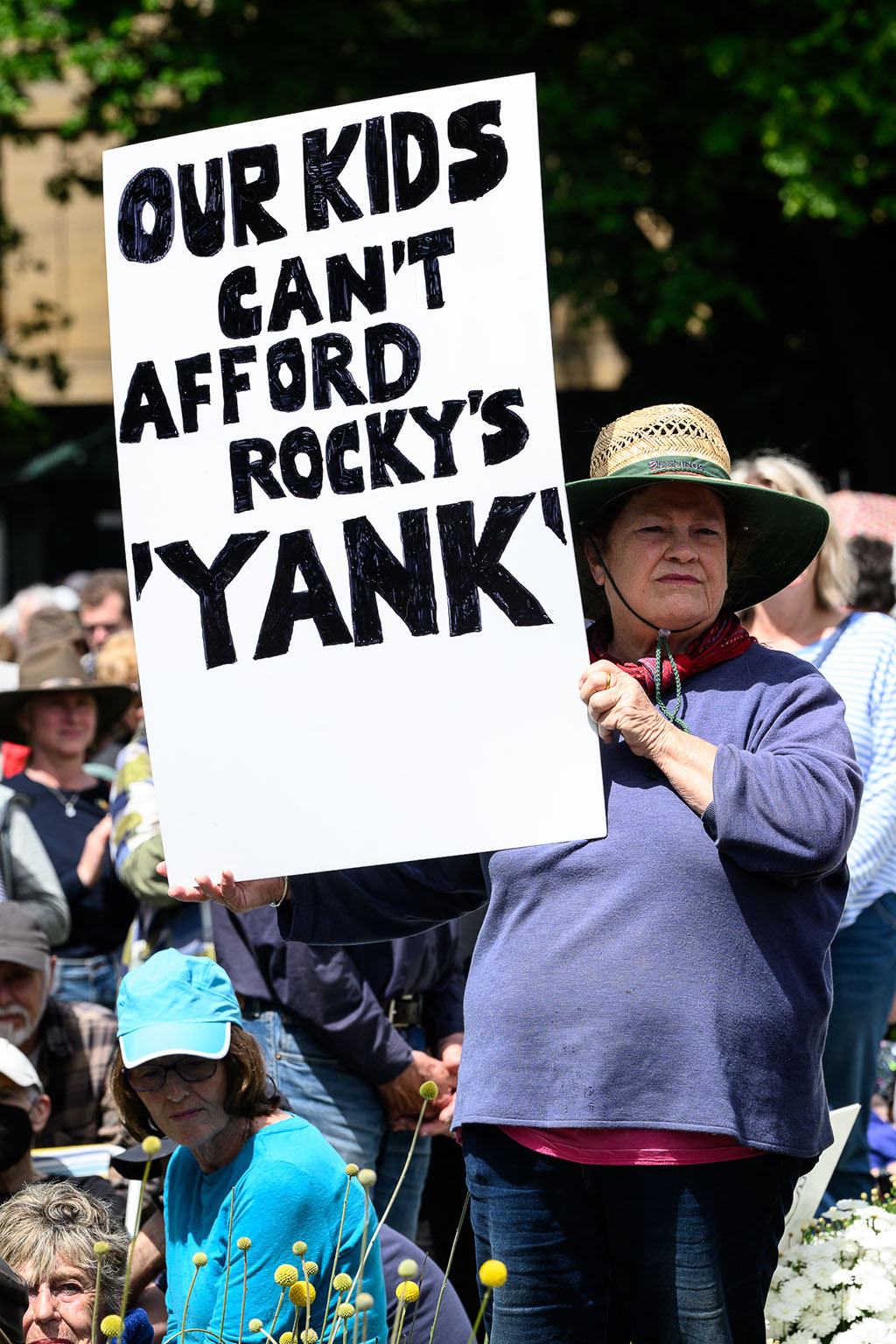 No Stadium Rally Photo Essay By Philip Bohle - Tasmanian Times