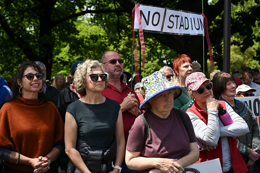 No Stadium Rally Photo Essay By Philip Bohle - Tasmanian Times