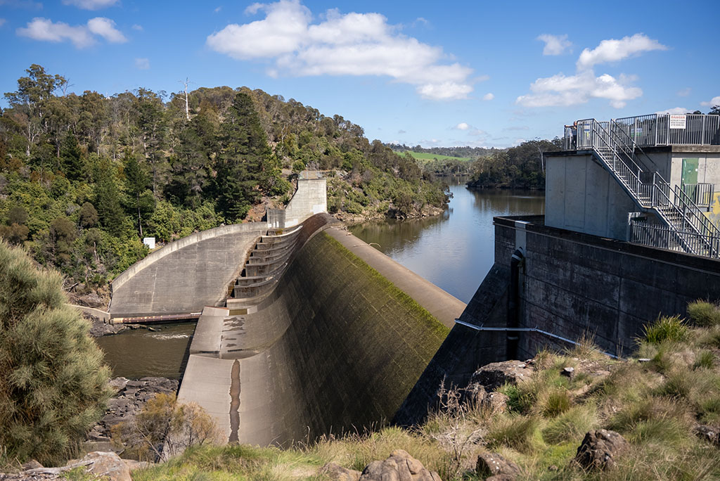 Trevallyn Dam Giving a Glimpse Inside Power History 1