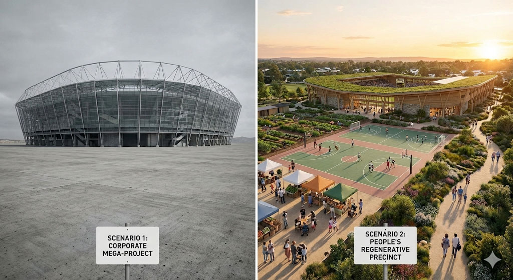 Scenario Two Returns - A People’s Stadium for Tasmania 4 Scenario Two Returns - A People’s Stadium for Tasmania 4