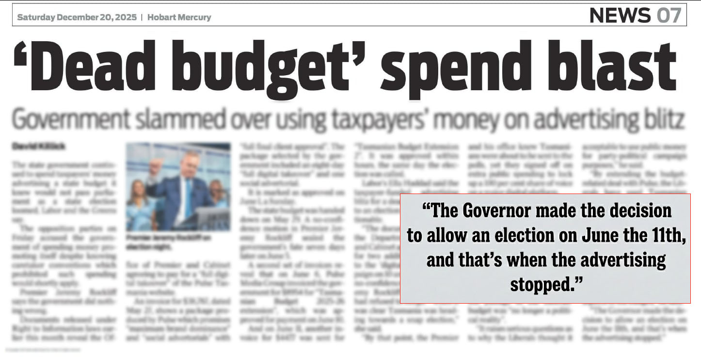 Rockliff’s False Claim Over Election Ad Halt Exposed 2 Rockliff’s False Claim Over Election Ad Halt Exposed 2