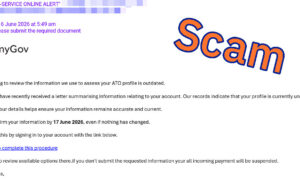 ATO Scam Alert 1